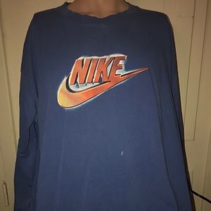 Nike Y2K Orange Script Longsleeve Shirt
